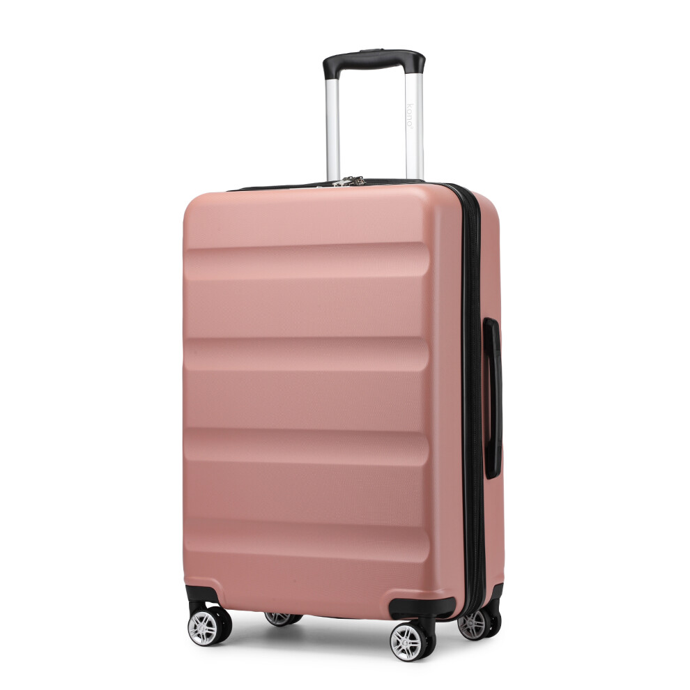 Nude Color 28 inch Horizontal Design ABS Hard Shell Suitcase-image-OPC-PBVR5TD-NEW