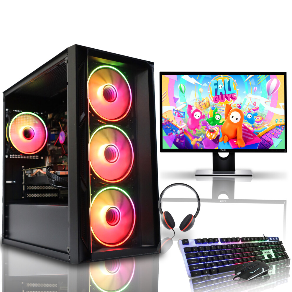 Gaming PC Bundle Intel Core i3 8GB RAM 500GB HDD 120GB SSD 2GB Nvidia GT 710 W10 Wi-Fi
