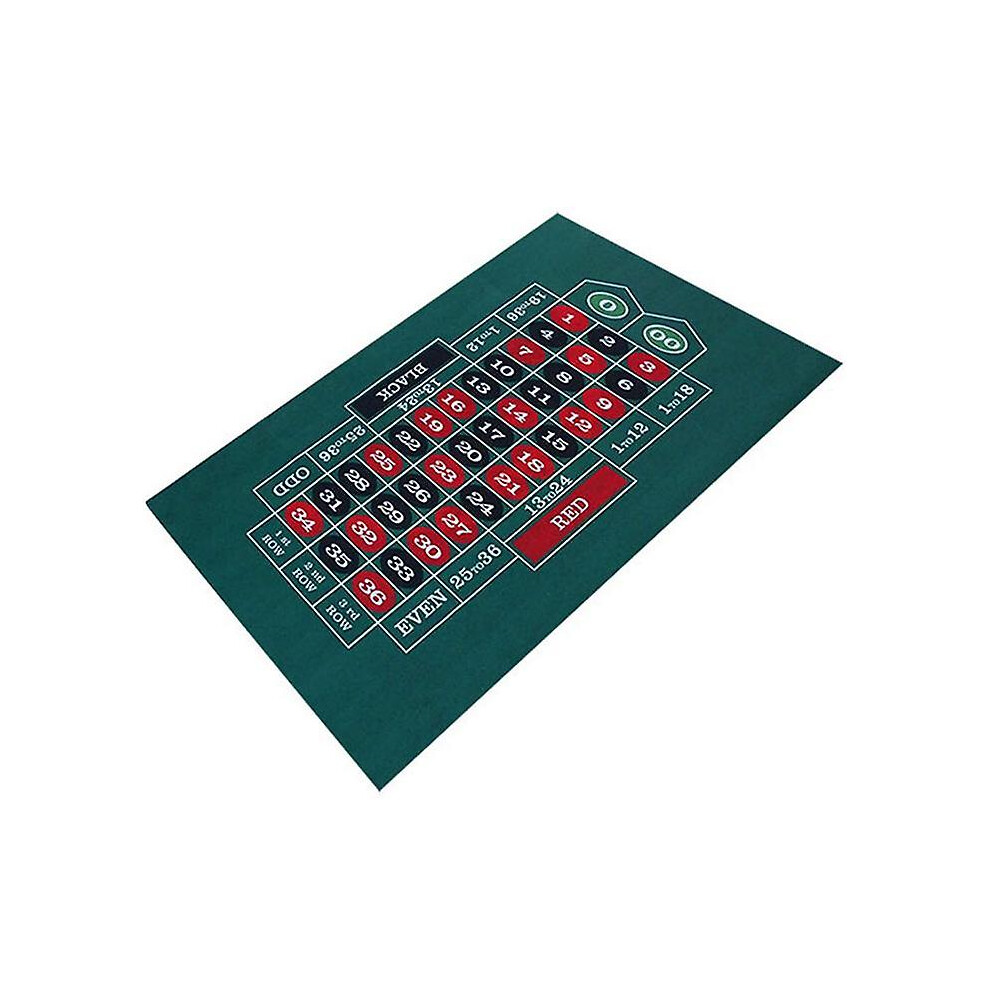 Tapis de table en feutre pour le casino - Tapis de jeu de poker double face pour Texas Holdem et Blackjack Roulette de qualité professionnelle