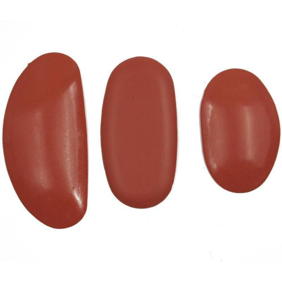 (3pcs) 3PCS/Set Pottery Art Red Rubber Scraper Cutter Hand-made Sculpture Ceramic Clay Auxiliary Clay Trimming Sculpture Shaping Tool