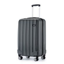 (19 inch) Grey 19/24/28 Inch Travel Luggage Trolley Case Bag Hard Shell ABS 4 Wheels Spinner Suitcase