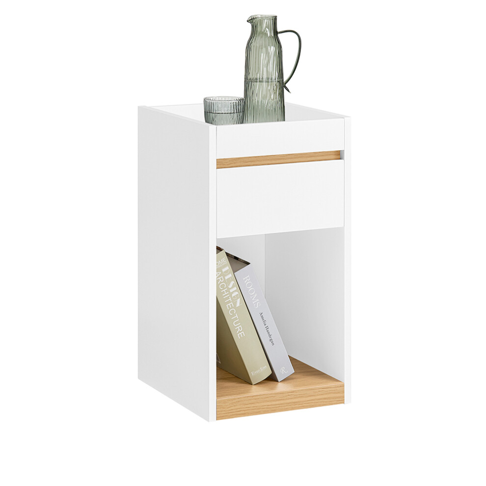 SoBuy FBT137-W Bedside Table Nightstand Sofa Side Table End Table