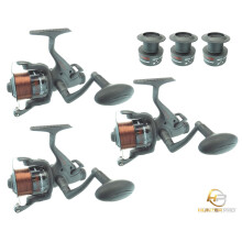 3 X Hunter Pro SLR60 Carp Pike Bait Hook Runner Reel & Spare Spool
