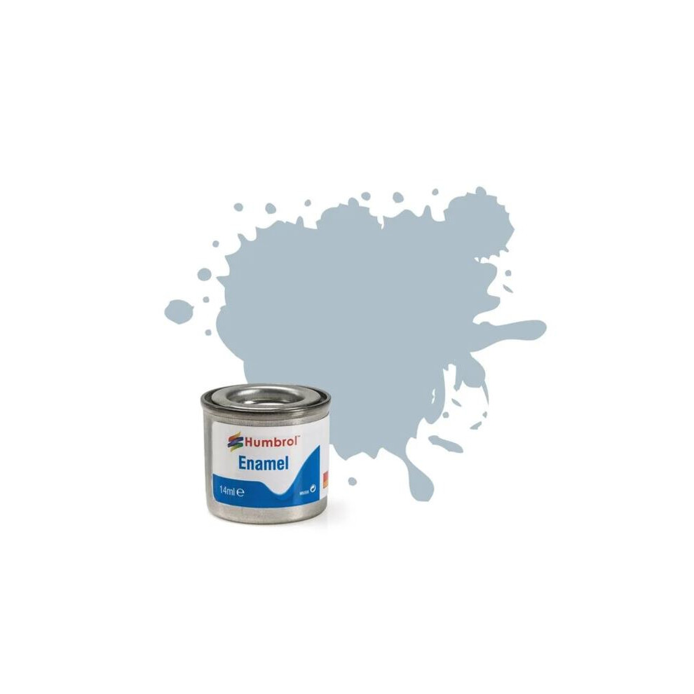 Humbrol 14ml No. 1 Tinlet Enamel Paint 127 (US Ghost Grey Satin)