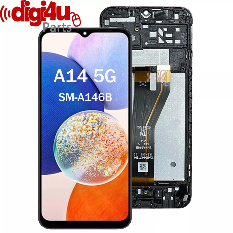 Screen Replacement For Samsung Galaxy A14 Sm-A146b Lcd Display+Frame 5061002188122
