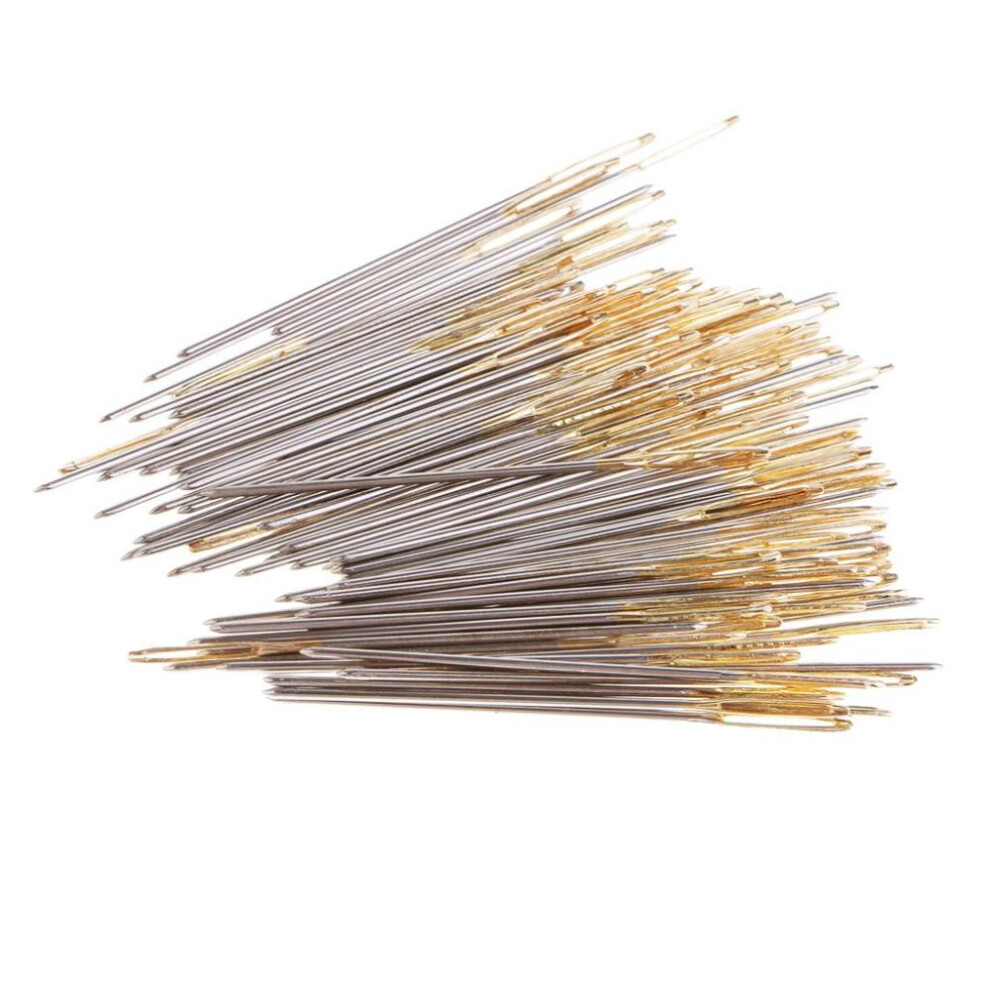 100pcs/Box Large Eye Embroidery Fabric Cross Stitch Needles DIY Craft 34mm