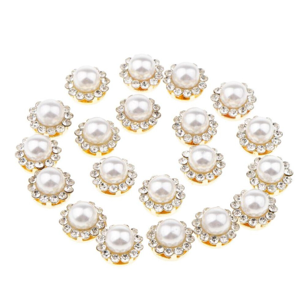 (12mm) 20pcs Faux Rhinestone Embellishments Flatback