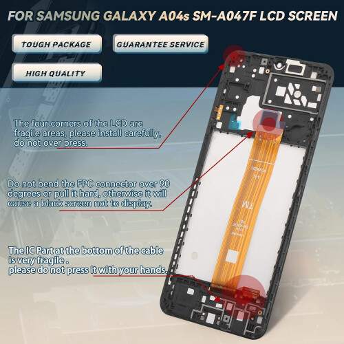 Screen Replacement For Samsung Galaxy A04s SM-A047F LCD Display+Frame 2
