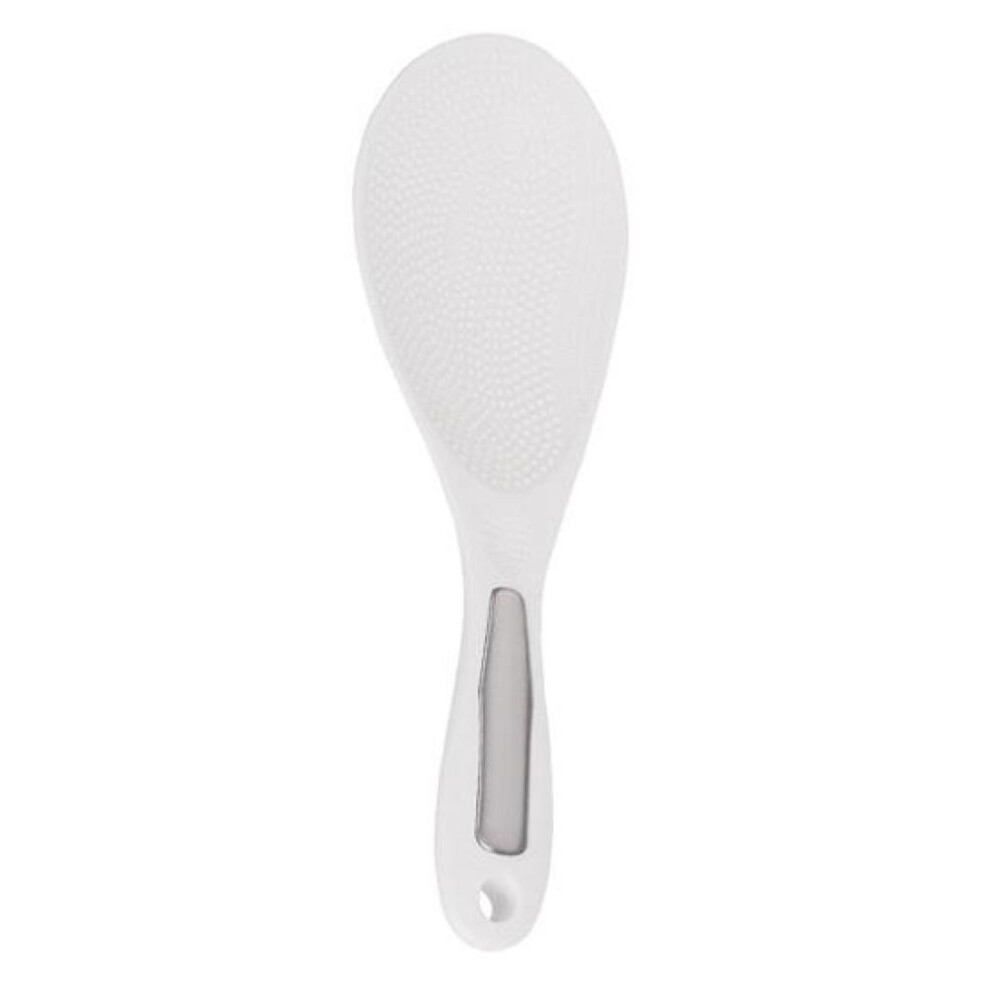 (White) Heat-Resistant Particles Surface Hanging Hole Rice Spoon Non-stick Rice Cooker Spoon Kitchen Tools