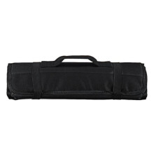 (Black) 22 Pockets Portable Carrying Kitchen Chef Knife Roll Bag Cutlery Storage Case