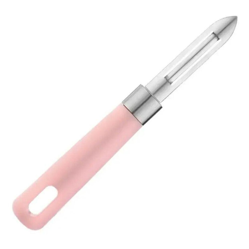 (Pink) Stainless Steel Fruit Peelers Kitchen Potato Peel Removal Vegetable Peelers Manual Fast Peeling Vegetavle Cutter Kitchen Tool