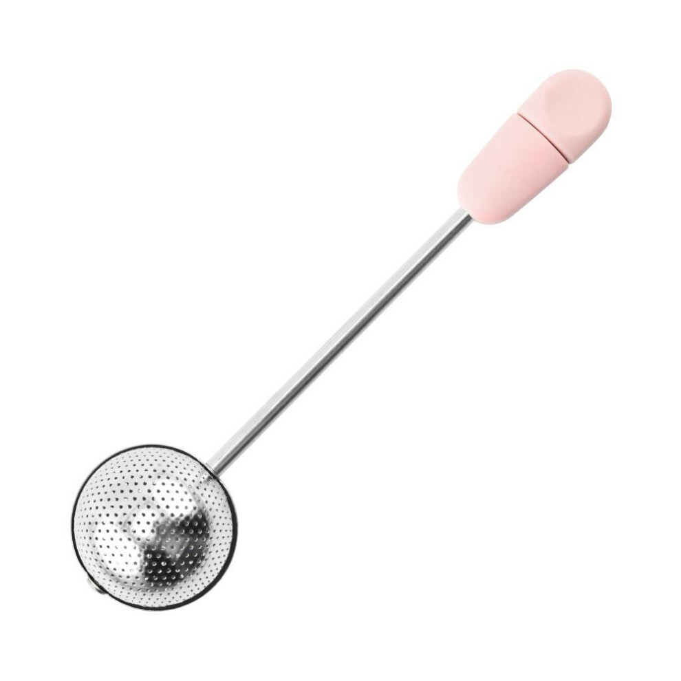 (Pink) 1pcs Tea Strainers Stainless Steel Tea Strainers For Loose Tea Fine Mesh Reusable Tea Leaf Infuser Food Grade Tea Filter