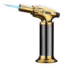 (Black) Butane Torch Adjustable Flame Blow Torch Multipurpose Blow Torch Lighters for Soldering Baking