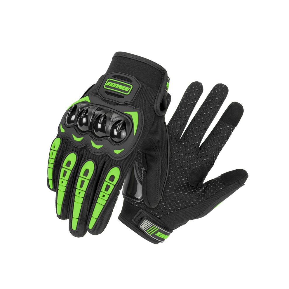 (L, Su04 Gn) Motorcycle Gloves Full Finger Touch Screen Motocross Motorbiker Gloves 9077354824744