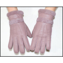 (One Size, 02 pink) Fur integrated gloves men and women shearling children's gloves winter