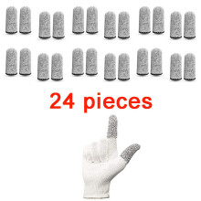 (xL, DY110-H- GR24) 24Pieces/12 Pairs Safety Working Gloves Black Pu Nylon Cotton Glove Industrial