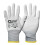 (White 12 Pairs) 12 Pairs PU Thin Work Safety Gloves, Multi-Function, Light-Weight, Anti-Slip, 1