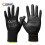 (Black 12 Pairs) 12 Pairs PU Thin Work Safety Gloves, Multi-Function, Light-Weight, Anti-Slip, 1