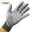 (Grey 12 Pairs) 12 Pairs PU Thin Work Safety Gloves, Multi-Function, Light-Weight, Anti-Slip, 5