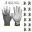 (White 12 Pairs) 12 Pairs PU Thin Work Safety Gloves, Multi-Function, Light-Weight, Anti-Slip, 2