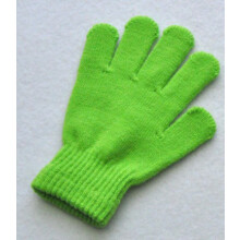 (Green) For 7-11 years old kids boys girls winter cold and warm gloves children