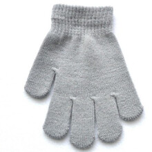 (Gray) For 7-11 years old kids boys girls winter cold and warm gloves children