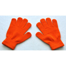 (Orange) For 7-11 years old kids boys girls winter cold and warm gloves children
