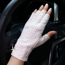(One Size, B85 Beige) Female Sports Fitness Cycling Sunscreen Touch Screen Long Full Finger