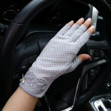 (One Size, B85 Gray) Female Sports Fitness Cycling Sunscreen Touch Screen Long Full Finger