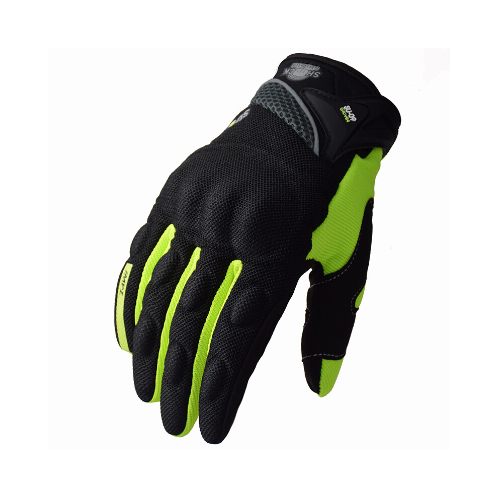 (Xl, Su09-) Gloves Motorcyclist Summer Motorcycle Gloves Men Women Mesh Motocross Green 9077354887213