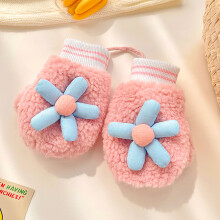 (0-8 years old, c2945-D1 (0-4 Years)) 0-10 Years Old Winter Children Girls Soft Half Finger Cover Animal Warm