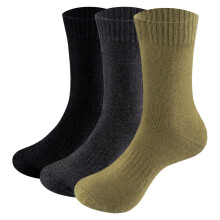 (xxL 44 46 EU Size, 2303Multicolor) Mens Merino Wool Socks Plain Mid Calf Crew Thick Thermal Warm Socks For