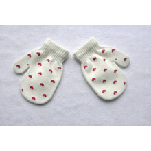 (Black) 1 Pair Cartoon Anti-grasping Warm Gloves Protection Baby Mitten Cute Unisex
