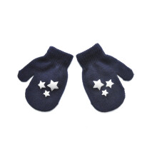(Green) 1 Pair Cartoon Anti-grasping Warm Gloves Protection Baby Mitten Cute Unisex