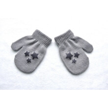 (Red) 1 Pair Cartoon Anti-grasping Warm Gloves Protection Baby Mitten Cute Unisex