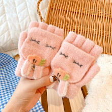 (0-10 Year old, c2945-G3(3-8 years)) 0-8 Old Years Winter Children Girls Soft Half Finger Cover Animal Warm