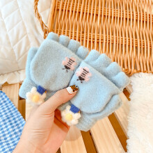 (0-10 Year old, c2945-J5 (0-4 years)) 0-8 Old Years Winter Children Girls Soft Half Finger Cover Animal Warm