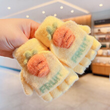 (0-10 Year old, c6386-5(0-4 years)) 0-8 Old Years Winter Children Girls Soft Half Finger Cover Animal Warm