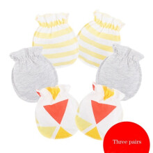(0-3 months, Baby girl GM4010) Newborn Baby boy and girl Scratch Mittens,0-6 months Winter Cotton Four