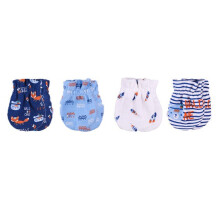 (0-3 months, GM4020) Newborn Baby boy and girl Scratch Mittens,0-6 months Winter Cotton Four