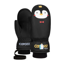 (xxS, penguin) Children's Ski Gloves 3M Thinsulate Winter Keep Warm Finger Gloves Cute