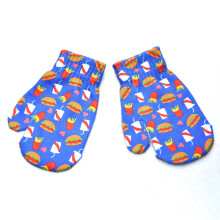 (French fries) Children Gloves 5-11Y Kindergarten Student Winter Warm Baby 3D Puppy Cat