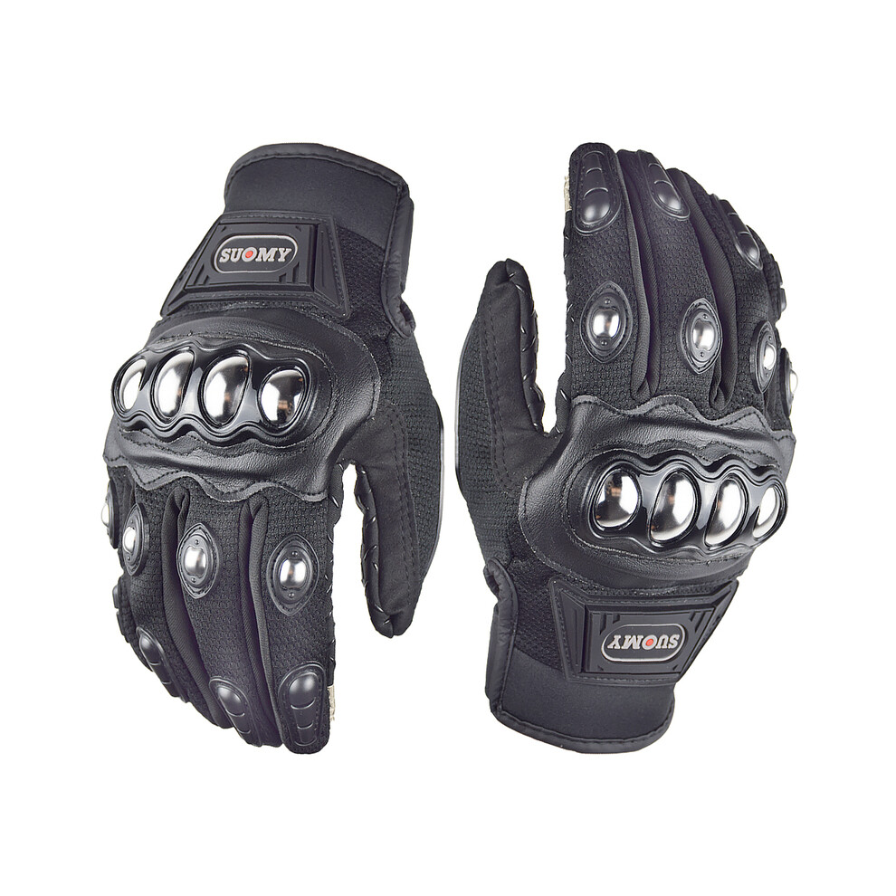 (Xxl, Su35 ) Breathable Full Finger Racing Motorcycle Gloves Quality Stylishly Decorated Black 9077354859784