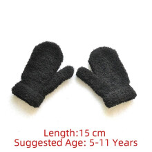 (EB030815) Winter Fleece Full Finger Gloves For Kids Warm Plush Thick Baby Gloves
