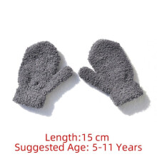 (EB031015) Winter Fleece Full Finger Gloves For Kids Warm Plush Thick Baby Gloves