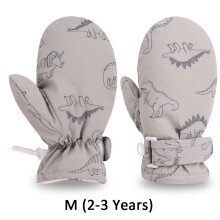 (Gray(2-3Years)) Winter Toddler Gloves Baby Boys Girls Hands Warm Fleece Lining Mitten