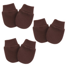 (3 Pairs-CF) 4 Pair/set Simple Cute Baby Knitting Mitten Newborn Anti-eat Hand Anti-Grab