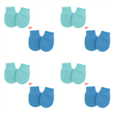 (4 Pairs-AB) 4 Pair/set Simple Cute Baby Knitting Mitten Newborn Anti-eat Hand Anti-Grab