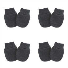 (4 Pairs-DG) 4 Pair/set Simple Cute Baby Knitting Mitten Newborn Anti-eat Hand Anti-Grab