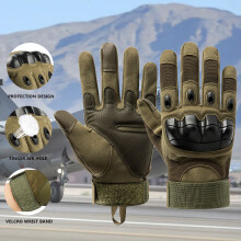 (xL, A01 Army Green) Touch Screen Tactical Gloves Army Military Gym Men Paintball Airsoft Shooting
